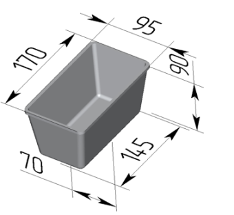 Форма для хлеба 170x95x90мм Spika №11A в ШефСтор (chefstore.ru)